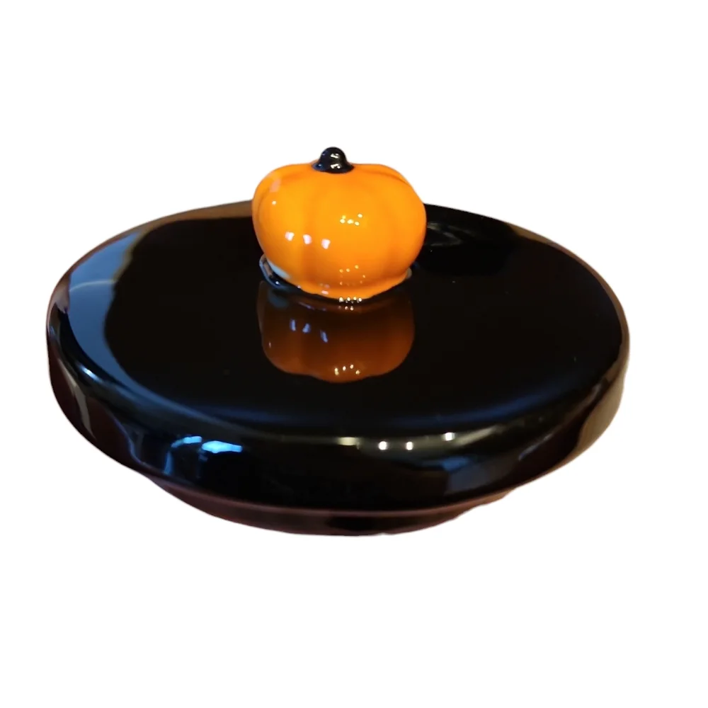 RAE DUNN | Black Pumpkin Spice Things Up Topper Lid Jar